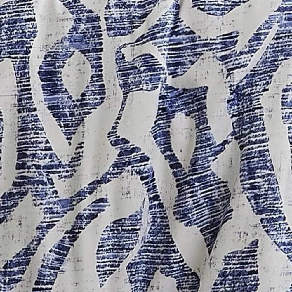 Twin XL Duvet Cover Set 3pc Blue Batik Boho Abstract Microfiber Soft New NWOT